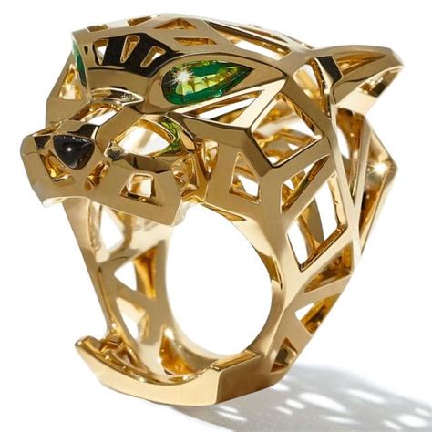 cartier mens rings white gold|cartier men's jaguar ring.